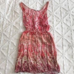 Multi-Colored Print Dress